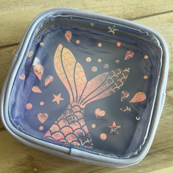 NWT - Mermaid Tail - Makeup Bag- Snack Bag - Purple - Picture 5 of 9